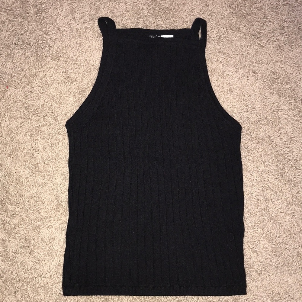 black tank top